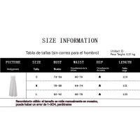 BUNO-Candyhot elegante ajustado plisado estampado sin mangas Maxi Vestidos estéticos fuera del hombro Spaghetti vestido de tirantes mujeres Vestidos de fiesta - details 0