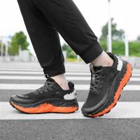 Zapatillas para correr de rebote transpirables para hombre, zapatillas antideslizantes con amortiguación para exteriores, zapatillas para correr con parte inferior gruesa, zapatillas para parejas - details 4