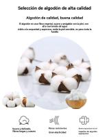 Juego de Toallas de 4 Piezas de Algodón - Calidad de Hotel, Súper Suaves y Altamente Absorbentes para Secado - details 2