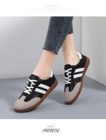 Nuevos zapatos de mujer, zapatos planos informales a la moda, zapatos vulcanizados para mujer, zapatillas para caminar al aire libre, zapatos clásicos cómodos para mujer, negro y blanco - details 10