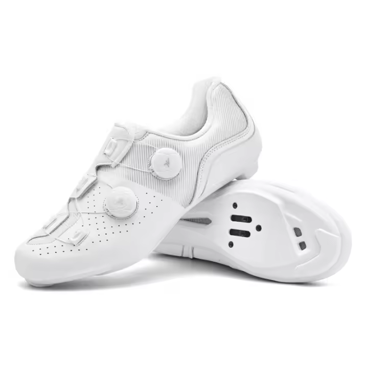 Zapatos de Ciclismo para Aire Libre Fondo de Goma Sin Cierre, Fondo para Carretera y Montaña con Doble Hebilla - 1