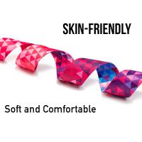 Yoga Stretch Belt With Design Colorful 183CM Length Cotton Polyester Soft Durable Skin-friendly Yoga Stretch Band For Women - details 2