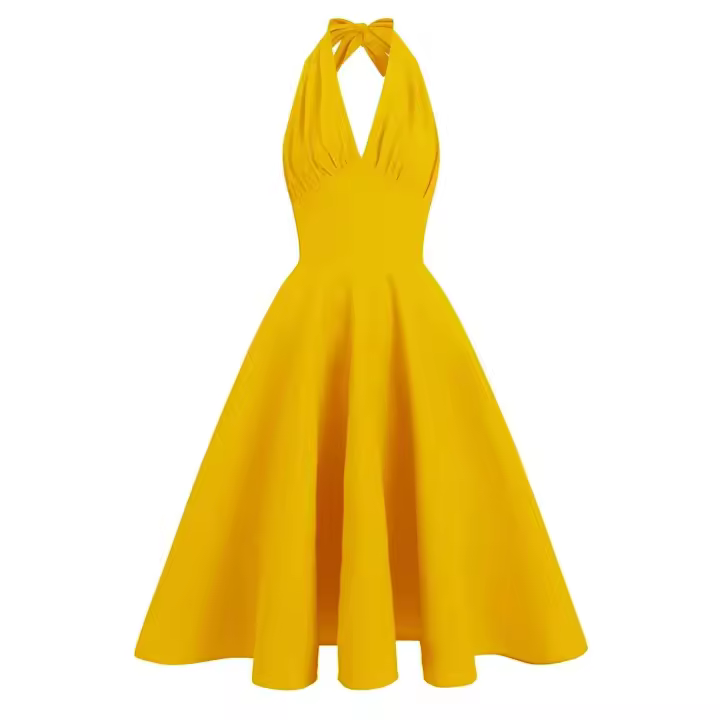 Maceta oscilante Retro Hepburn con correa de verano para mujer - 1