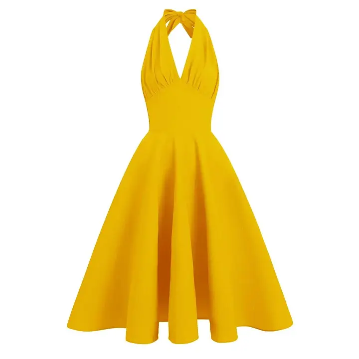 Maceta oscilante Retro Hepburn con correa de verano para mujer - 1