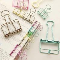 Organizador de escritorio con clips de papel de oro rosa plateado para oficina y escuela 2-10 - details 1