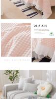 Manta suave de Color sólido para sofá, cubierta multiusos, toalla de sofá, decoración del hogar, alfombra de Picnic para acampar al aire libre - details 9