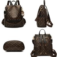 Mochila versátil de las señoras de la historieta del cuero suave del bolso de escuela de la moda - details 1