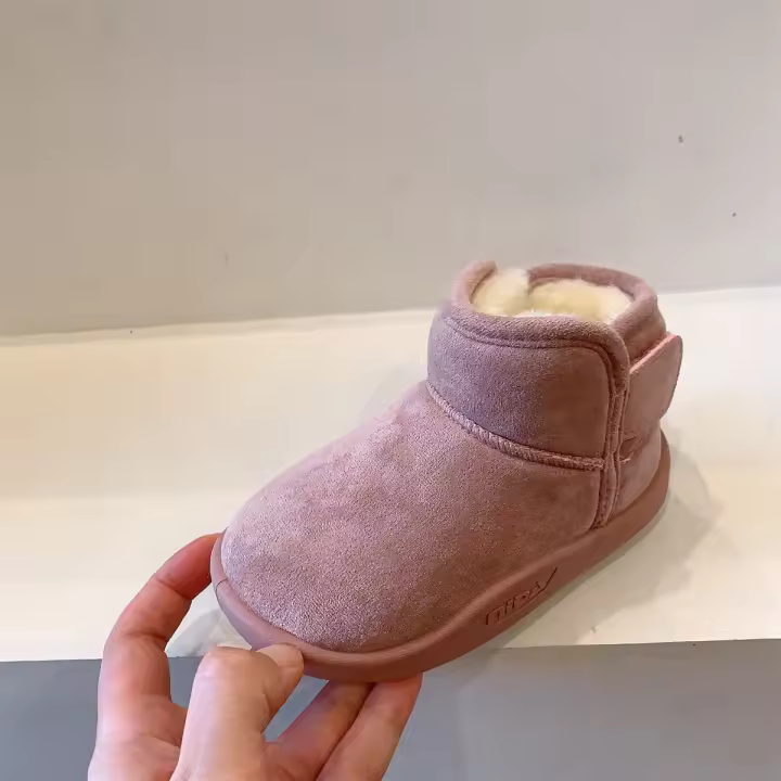 Botas de nieve zapatos de algodón para niñas botas cortas zapatos cálidos para bebés - 1