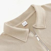 24 polos informales sueltos de manga larga con cuellos y cremalleras, adecuados para la moda masculina transfronteriza en otoño - details 32