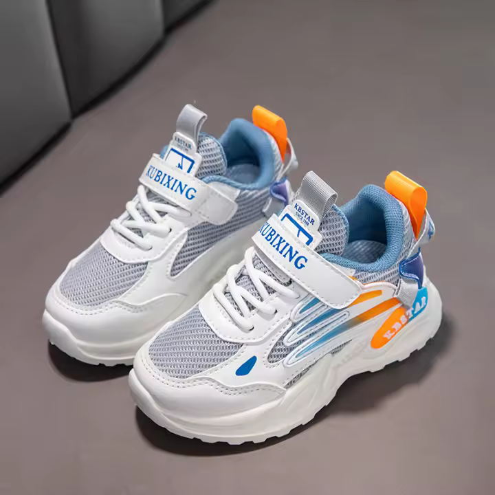 Zapatos deportivos para niños y niñas, zapatillas de correr para niños, malla de aire transpirable, zapatos casuales para la escuela al aire libre, moda antideslizante - 1