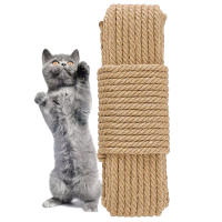 Cuerda de Sisal Natural para decoración de interiores, árbol de gato, marco de tejido, regalo Ideal para gatos grandes, bricolaje - details 0