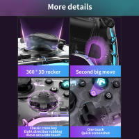 BLUEKAKA Mando inalámbrico Pro RGB para videojuegos, Compatible con Switch Lite, Switch OLED, Android, IOS, Windows, PC y móvil - details 6