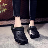 Zapatillas peludas cálidas para hombre y mujer, zapatos de algodón concisos para interiores y el hogar, toboganes mullidos informales, zuecos de piel de felpa, 48, Invierno - details 6