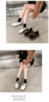 Nuevo estilo universitario con cordones dobles y cordones con falda pequeña, zapatos de plataforma de cuero, zapatos individuales. - details 14