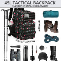 Mochila Táctica de 45 L Bolsa de Viaje Impermeable Adecuada Para Montañismo Acampada y Senderismo - details 5