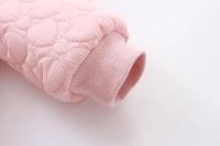 2025 Otoño Invierno bebé recién nacido mameluco más mono con capucha de terciopelo para niños 0-2 años mono de invierno para niñas trajes de bebé - details 7