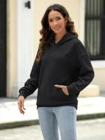 Sudaderas con capucha sueltas para mujer, ropa Haruku de moda coreana, top femenino, - details 16