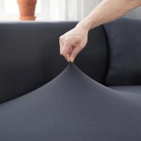 Funda de sofá impermeable para sala de estar, cubierta elástica para sofá esquinero en forma de L, 1/2/3/4 asientos - details 9