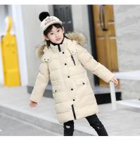 Chaqueta de Abrigo para Niñas Invernal 2025 Cálida, Gruesa, Capucha de Piel Sintética, Abrigo de Exterior para Adolescentes 2-12 Años - details 1