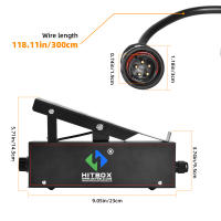 Pedal de Pie HITBOX 5 Pines Control de Amplificación para Soldadura TIG - details 4