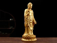Adorno de Amitabha para uso doméstico, que ofrece a la sala de estar, recibiendo la Montaña del Espíritu de Buda, el Gran Shakyamuni los Tres Tesoros - details 2