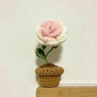 Accesorios de Decoración de Coche Hechos a Mano Rosa, Girasol, Tulipán de Punto Tejido - details 14
