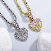 VYZW-Love Cadena de clavícula Metal Hip Hop Accesorios Suéter Cadena Collar con Colgante para Mujer - details 4