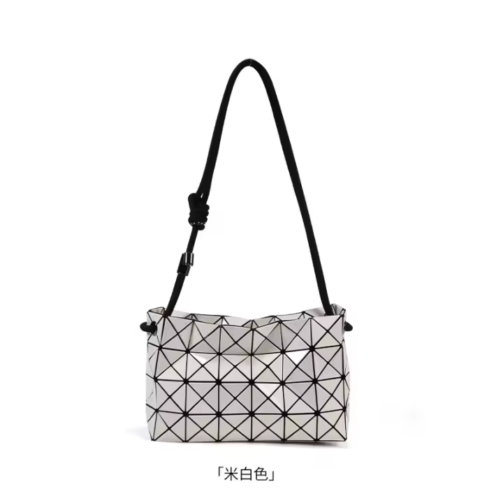 Bolso de tofu Nuevo bolso con cordón de diamantes geométricos Bolso de mensajero de hombro elegante y simple - 1