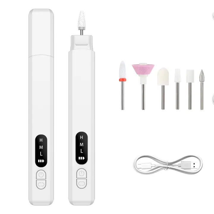 Pulidor de uñas eléctrico, taladro profesional para pulir uñas, eliminación de piel muerta, arte, lijado, pluma, máquina de manicura - 1