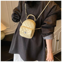 Versión coreana Xiaoxiangfeng Lingge mochila 2025 primavera nueva moda simple estudiante cadena de gama alta bolso de mujer - details 21