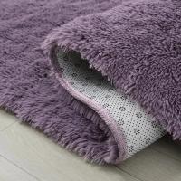 Alfombra de Peluche en 14 Colores Suave y Larga Imitación de Lana Almohadilla para Dormitorio y Sala de Estar Alfombra Blanca para Colchón de Sofá - details 3