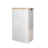 Cubo de reciclaje plegable para bebidas, cesta de lactancia con botella de bambú de gran tamaño, con bolsa interior - details 7