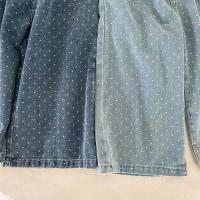 Pantalones Jeans para Niños Primavera Otoño Pantalones Largos con Cuadros para Niños y Niñas - details 3