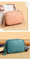 Nuevo Bolso de Cámara de Cuero Tendencia Primera de Piel de Vaca con Pelo - details 0