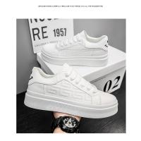 Zapatos De Los Hombres Nuevos Transpirables Pequeños Zapatos Blancos Masculinos Estudiantes Versátil Plataforma Zapatos Deportivos Casual Zapatos De Junta - details 10