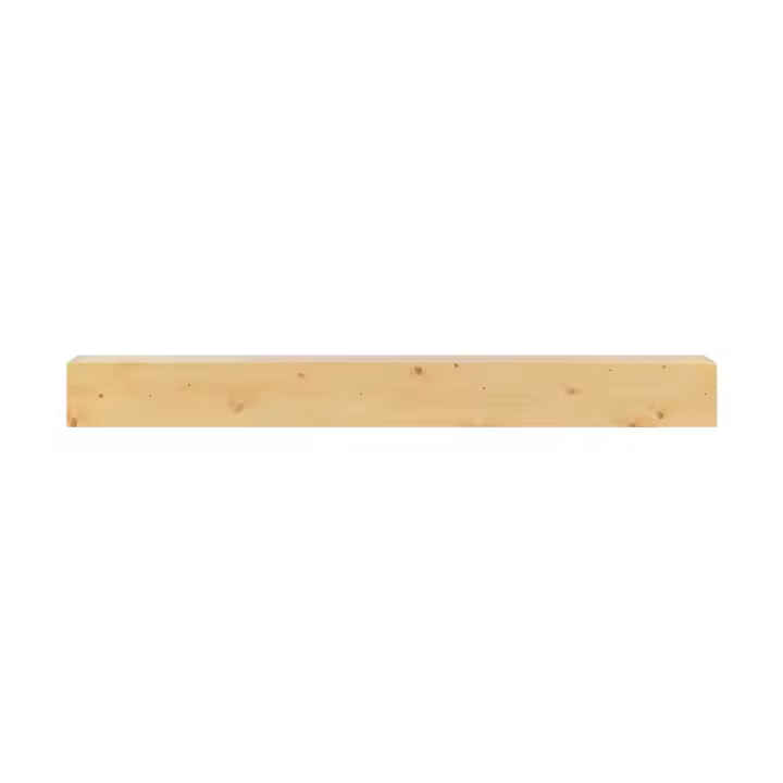 SucceBuy Chimenea para chimenea, 60" x 8" x 6", soporta hasta 50 libras, repisa de madera natural para sobre chimenea, estante flotante de granja montado en la pared, decoración natural rústica hecha a mano - 1