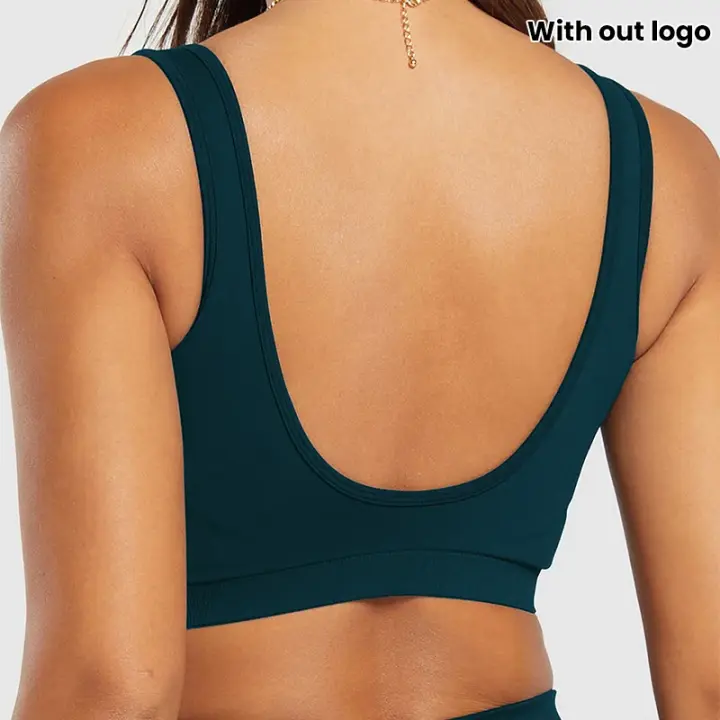 NVGTN-Sujetador deportivo sin costuras para mujer, ropa interior deportiva de licra, elástica, transpirable, mejora el pecho, ocio - 1