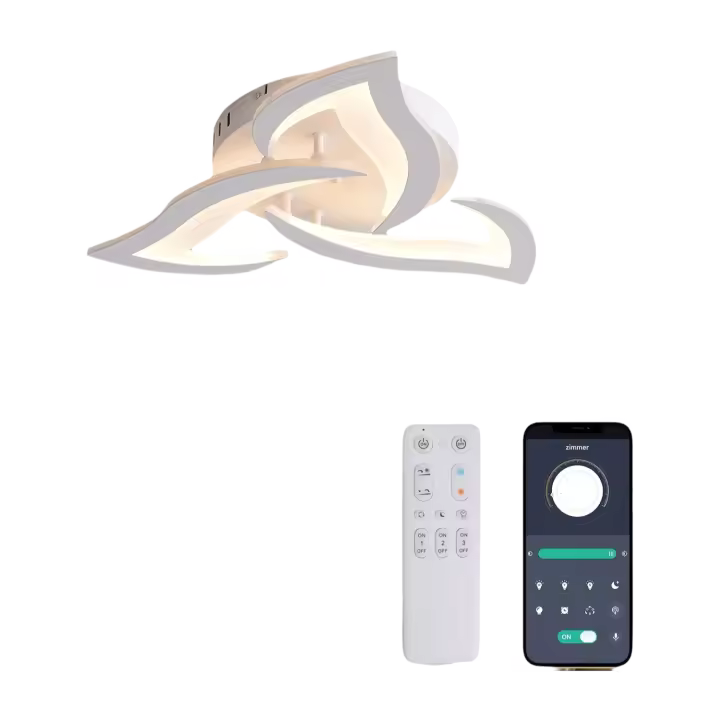 Lámpara de Techo LED Moderna Regulable Iluminación de 3000-6000K para Corredor, Baño, Dormitorio - 1