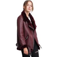 Abrigos gruesos de piel sintética para mujer, chaqueta de piel de oveja, prendas de vestir de aviador, Casaco femenino, Invierno - details 3
