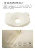 Almohada de espuma viscoelástica para bebé con diseño estéreo protector de cabeza para recién nacidos viaje 100% algodón recomendado para 0-24 meses - details 9