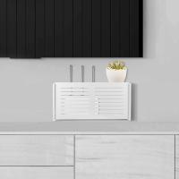 Caja de almacenamiento de enrutador Wifi, estante de Panel inalámbrico montado en la pared, soporte de tablero de enchufe, organizador de cables, decoración del hogar - details 4