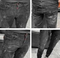 Jeans Estilizados para Hombres Pantalones de Primavera y Otoño Ajuste Cinturón Alto - details 10
