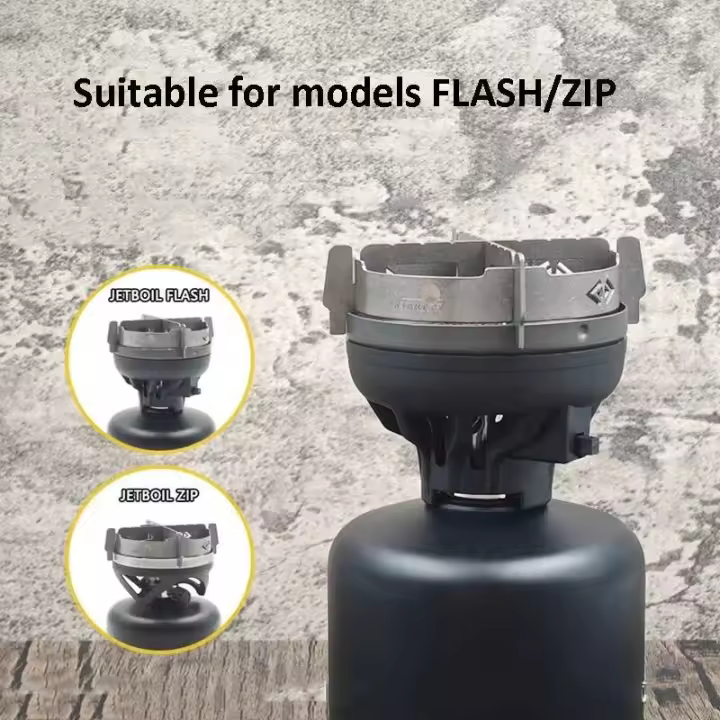 JetBoil - Cabezal exterior, accesorios de titanio puro, quemadores, estructura de estufa, resistente al viento para cocinar y acampar - 1
