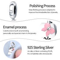 Abalorio de Plata de Ley 925 con forma de mariposa, colgante de 3mm, joyería Original, 2022 - details 11