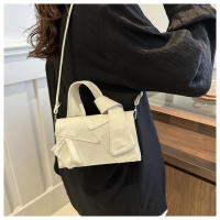 Bolso pequeño portátil de moda versátil, nuevo denim, bolso cuadrado pequeño cruzado de hombro empalmado - details 13