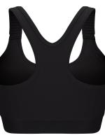 Tops cortos cruzados para mujer, camisa deportiva de Yoga de manga corta negra - details 2