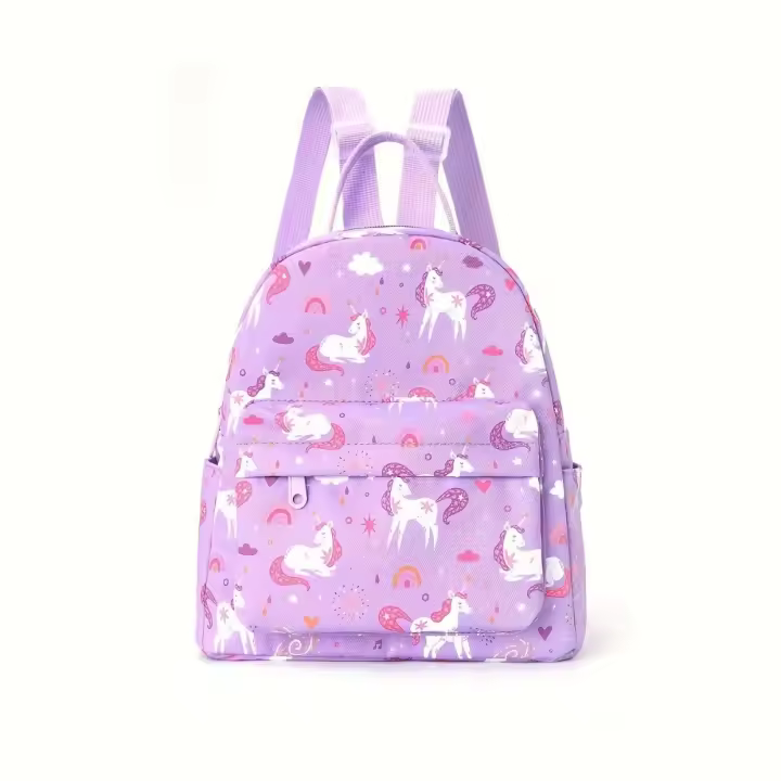 Mochila de impresión de tendencia personalizada bordada, mochila de moda para estudiantes de secundaria transfronteriza, mochila de gran capacidad. - 1
