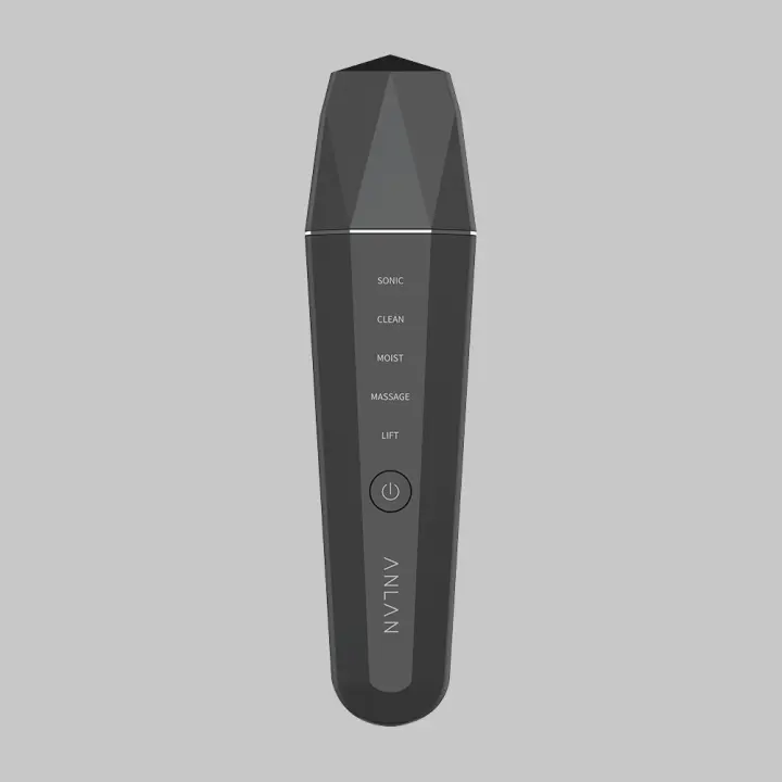 ANLAN Limpiador Facial Ultrasónico, Limpieza Profunda con Iones, Calor de 45℃, Levantamiento Facial EMS, Exfoliación Ultrasónica - 1