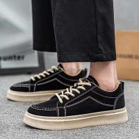 Nueva zapatilla de deporte negra de calidad al por mayor para hombres, precio bajo 44, zapatos de skate clásicos para niños de fábrica, suela de Pvc, inyección, gran oferta - details 6