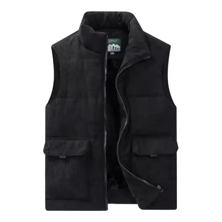 Otoño Invierno hombres cálido Pan moda hombres engrosamiento chalecos innovadores chaquetas sin mangas ropa - 1